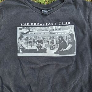 The Breakfast Club Graphic Movie Sweatshirt Black Large Crewneck 80s Y2K Retro